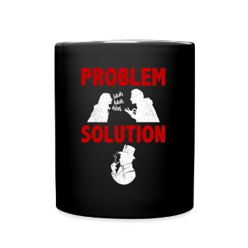 Pipe Fumer Tabac Problème Solution Hobby - Mug uni - noir - Devant