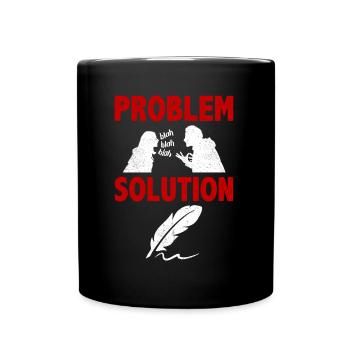 Poetry Writing Literature Writter Problem Solution - Tasse einfarbig - Schwarz - Vorne