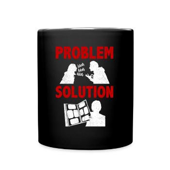 Carte postale Collecte de lettres Problème Solution Passe-temps - Mug uni - noir - Devant