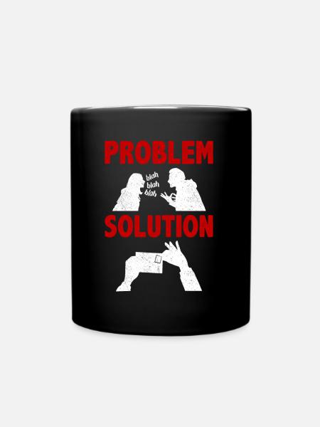 Postcrossing Postman PostcardsProblem Solution - Tasse einfarbig - Schwarz
