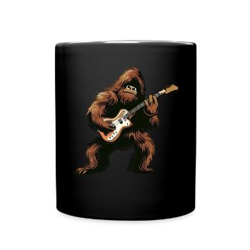 Bigfoot joue de la guitare - Mug uni - noir - Devant