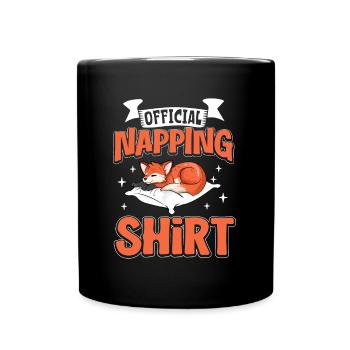Chemise de sommeil officielle Fox - Mug uni - noir - Devant