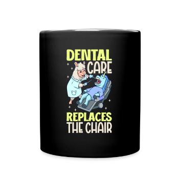 Les soins dentaires sont importants - Lama Dentist - Mug uni - noir - Devant