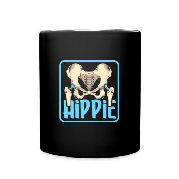 Hippie - Nouvelle hanche - Mug uni - noir - Devant
