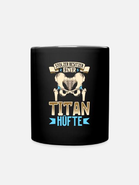 Fier propriétaire d’une hanche en titane - Nouvelle hanche - Mug uni - noir