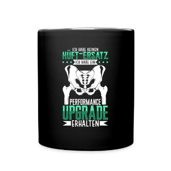 Performance Upgrade erhalten - Neue Hüfte - Tasse einfarbig - Schwarz - Vorne