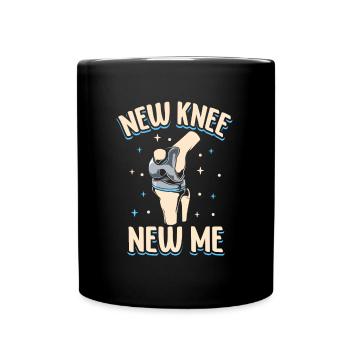 Nouveau genou, nouveau moi - Knee Titanium - Mug uni - noir - Devant