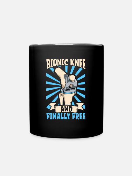 Enfin libre - prothèse de genou - Mug uni - noir