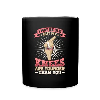 Nouveau genou Nouveau vous - genou titan - Mug uni - noir - Devant