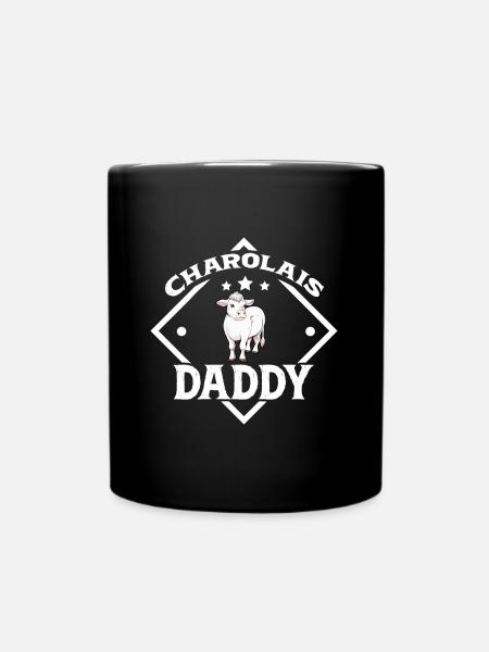 Charolais Daddy - Bœuf Charolais - Mug uni - noir