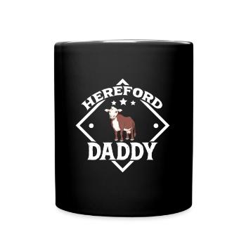Hereford Daddy - Bœuf Hereford - Mug uni - noir - Devant