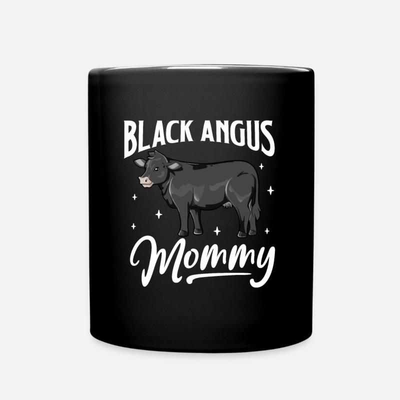 Black Angus Mommy - Black Angus Rind - Tasse einfarbig - Schwarz