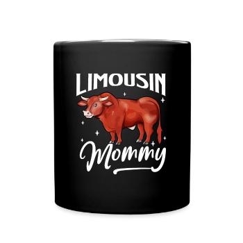 Limousin Mommy - Limousin Rind - Tasse einfarbig - Schwarz - Vorne