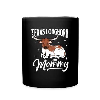 Texas Longhorn Mommy - Texas Longhorn Beef - Mug uni - noir - Devant