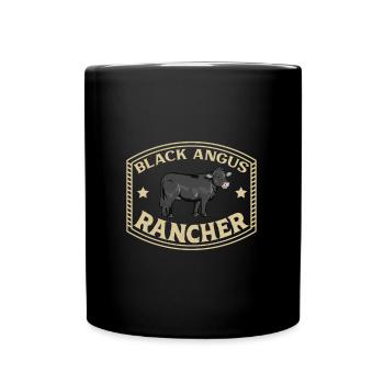 Bœuf Aberdeen Angus - Black Angus Rancher - Mug uni - noir - Devant