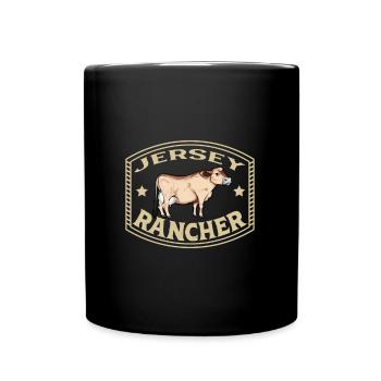 Jersey Rind - Jersey Rancher - Tasse einfarbig - Schwarz - Vorne