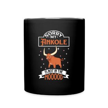 Not in the mood - Ankole - Tasse einfarbig - Schwarz - Vorne