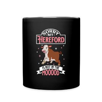 Pas d’humeur - Hereford - Mug uni - noir - Devant