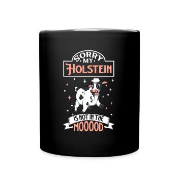 Pas d’humeur - Holstein - Mug uni - noir - Devant
