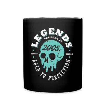 2005 anniversaire skull 18 ans anniversaire - Mug uni - noir - Devant