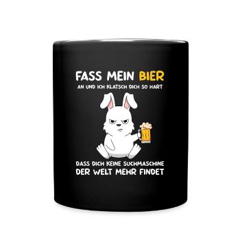 Biertrinker Bierbrauer Mallorca Urlaub Bier - Tasse einfarbig - Schwarz - Vorne
