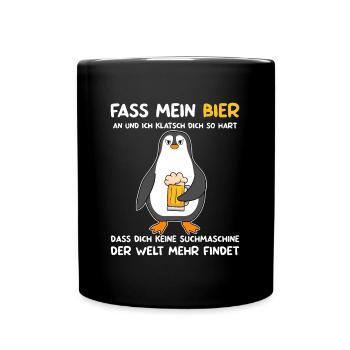 Biertrinker Bierbrauer Mallorca Urlaub Bier - Tasse einfarbig - Schwarz - Vorne