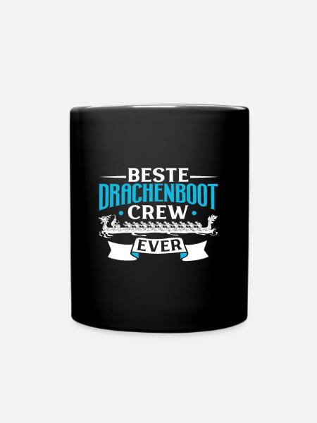 Beste Drachenboot Crew - Tasse einfarbig - Schwarz