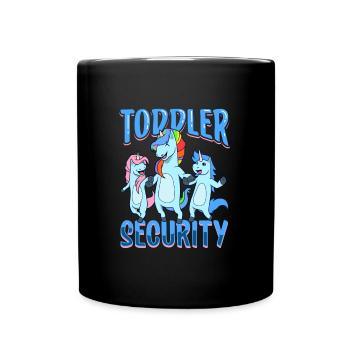 Sécurité des tout-petits - Baby-sitter - Mug uni - noir - Devant