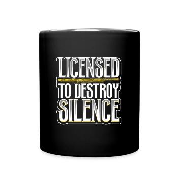 Lizenz zum Krach machen - Fagott - Tasse einfarbig - Schwarz - Vorne