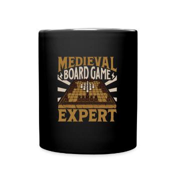 Historische Brettspiele Experte - Hnefatafl - Tasse einfarbig - Schwarz - Vorne