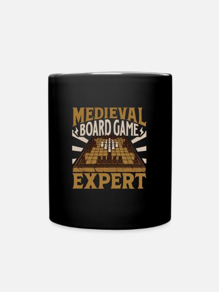 Historical Board Games Expert - Hnefatafl - Full Colour Mug - black