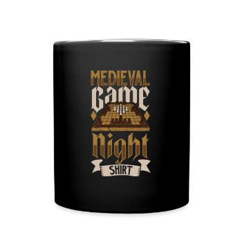 Hnefatafl - Medieval Game Night - Tasse einfarbig - Schwarz - Vorne