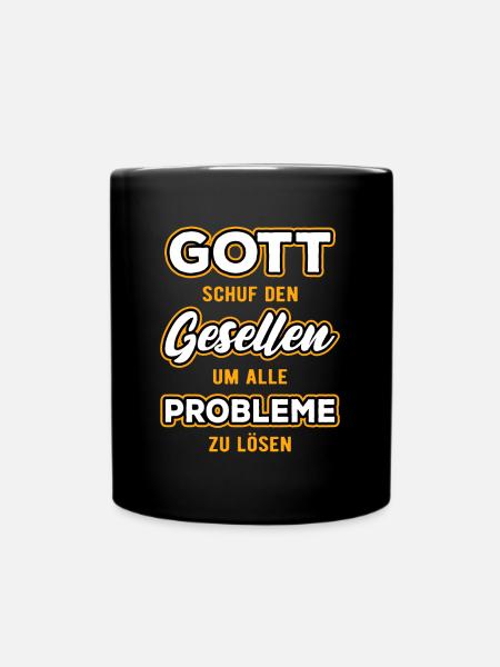 Gesellenprüfung Ausbildung Bestanden Geselle - Tasse einfarbig - Schwarz