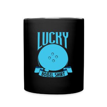 Bosseln - Lucky Boßel - Tasse einfarbig - Schwarz - Vorne