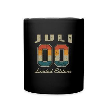 Date de naissance : Juillet 2000 - Edition Limitée Rétro - Mug uni - noir - Devant