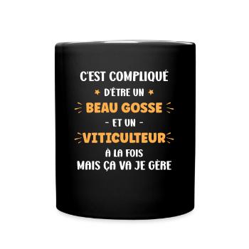 Beau viticulteur - Mug uni - noir - Devant