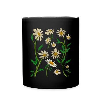 Daisy Nature Fleur Jardinier Cadeau Botanique - Mug uni - noir - Devant