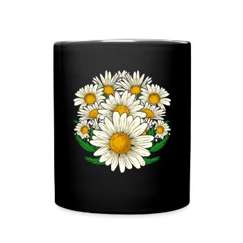 Jardin botanique Marguerite Cadeau Botanique - Mug uni - noir - Devant
