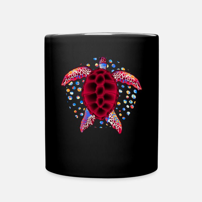 Créatures marines hawaïennes Animal Gift Turtle - Mug uni - noir