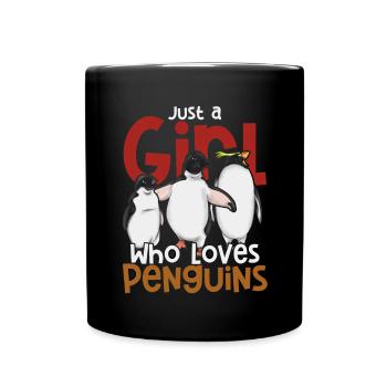 Bird Antarctica Animal Gift Funny Penguin - Full Colour Mug - black - Front