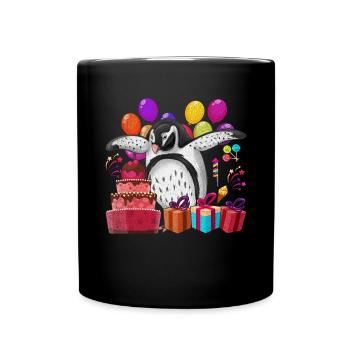 Animal Lover Zoo Animal Birthday Gift Penguin - Full Colour Mug - black - Front