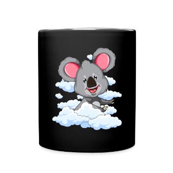 Animal Lover Australie Animal Gift Cloud Koala - Mug uni - noir - Devant