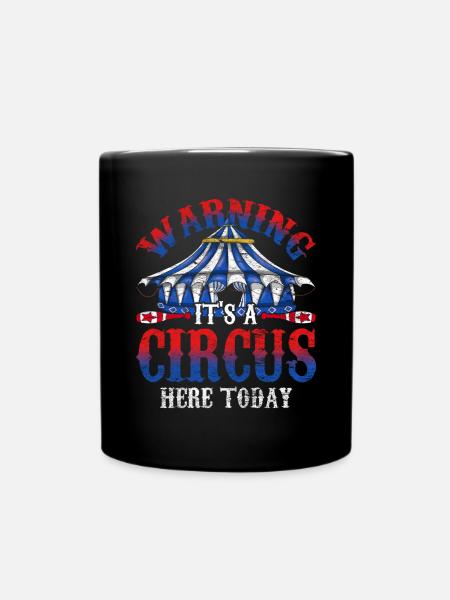 Artiste de cirque Attention voici un cirque aujourd’hui - Mug uni - noir