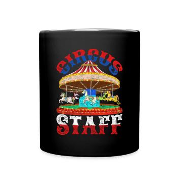 Circus Artist Carousel Gift Circus - Full Colour Mug - black - Front