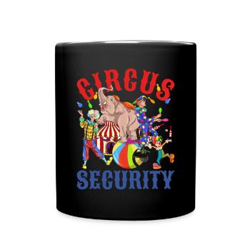 Circus Artist Elephant Clown Animal Gift Circus - Full Colour Mug - black - Front
