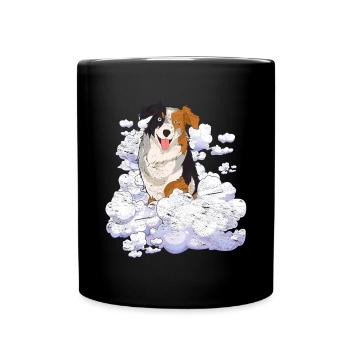 Pet Cloud Dogs Gift Australian Shepherd - Full Colour Mug - black - Front