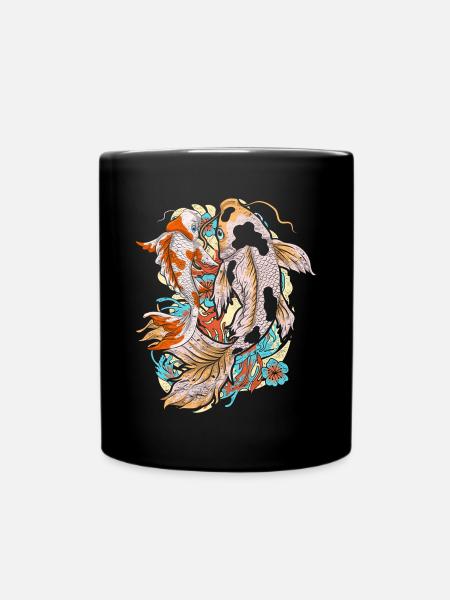 Cadeau de l’éleveur de poissons Koi japonais Carpe Koi - Mug uni - noir