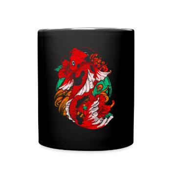 Carpe Koï - Mug uni - noir - Devant