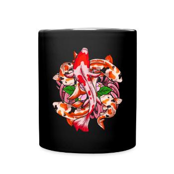 Pisciculteur japonais Nishikigoi Koi carpe - Mug uni - noir - Devant