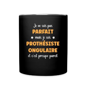 prothésiste ongulaire - Mug uni - noir - Devant
